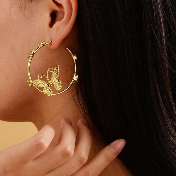 hoop & huggie fashion boho big earrings for women lady simple drill butterfly earring geometry bohemian c shape jewelry gift, Golden;silver
hoop & huggie fashion boho big earrings for women lady simple drill butterfly earring geometry bohemian c shape jewelry gift, Golden;silver