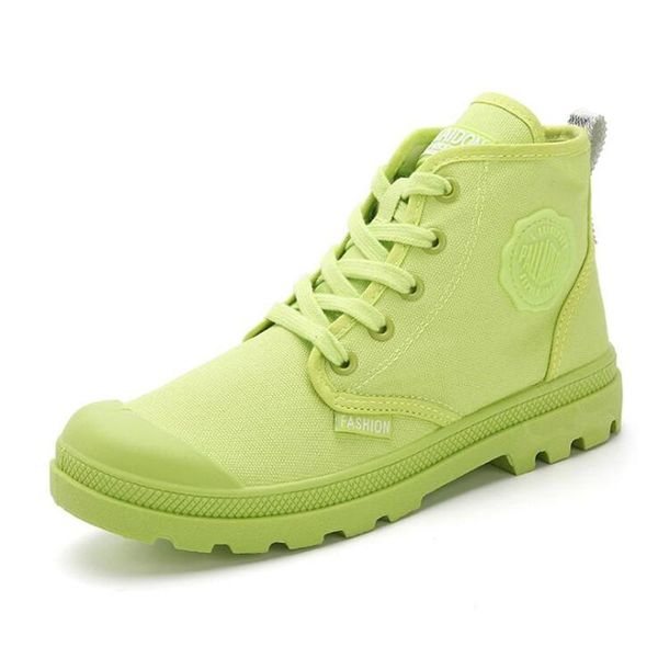 comfortable women autumn winter fashion 2020 new women boots high-outdoor white martin boots casual women's canvas shoes, Black