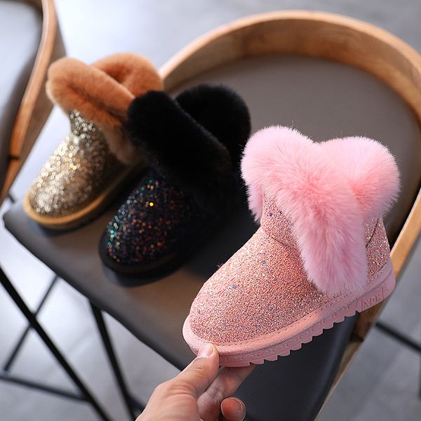 winter children thick warm cotton-padded suede buckle girls boys snow boots kids shoes, Black;grey
winter children thick warm cotton-padded suede buckle girls boys snow boots kids shoes, Black;grey