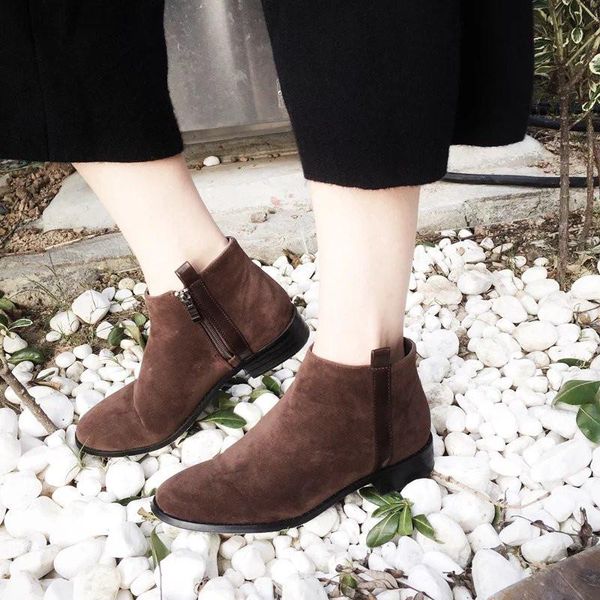 women's boots autumn booties woman 2020 low heel boots-women female shoes round toe luxury designer rubber mid calf, Black
women's boots autumn booties woman 2020 low heel boots-women female shoes round toe luxury designer rubber mid calf, Black