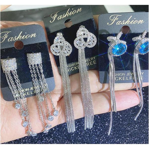 wholesales korean earrings 925 silver needles with real gold plated long pearl zircon earrings female fashion jllrjt yy_dhhome
wholesales korean earrings 925 silver needles with real gold plated long pearl zircon earrings female fashion jllrjt yy_dhhome