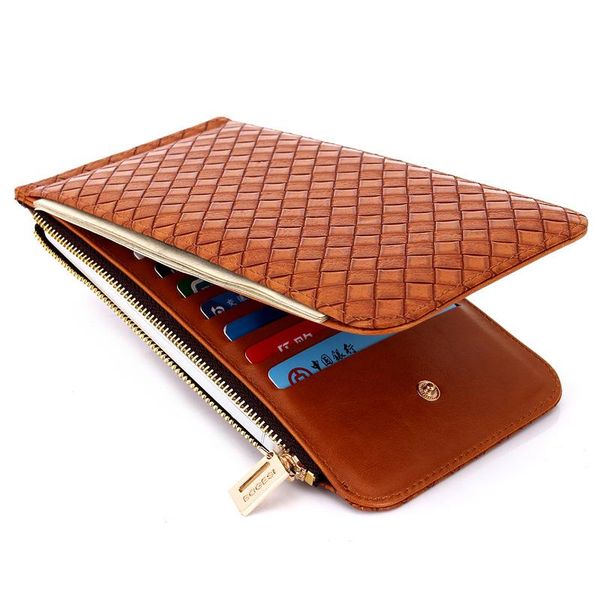 wallets hasp zipper plaid print wallet thin coin cash long purses for women clutch pu leather moneybag billfold phone card holder, Red;black 
wallets hasp zipper plaid print wallet thin coin cash long purses for women clutch pu leather moneybag billfold phone card holder, Red;black