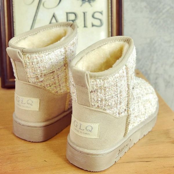 snow boots 2020 new winter women short boots sweet colorful woven cloth student thicken warm cotton non-slip cotton shoes, Black
snow boots 2020 new winter women short boots sweet colorful woven cloth student thicken warm cotton non-slip cotton shoes, Black