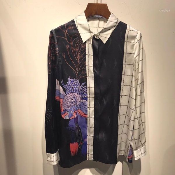 k11846 fashion women's blouses & shirts 2021 runway luxury european design party style women's clothing1, White
k11846 fashion women's blouses & shirts 2021 runway luxury european design party style women's clothing1, White