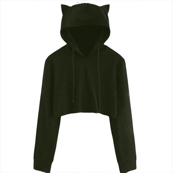 teen girls cute cat ear breathable trim sweatshirt crop long sleeve pullover hoodies loose pullover moletom, Black
teen girls cute cat ear breathable trim sweatshirt crop long sleeve pullover hoodies loose pullover moletom, Black