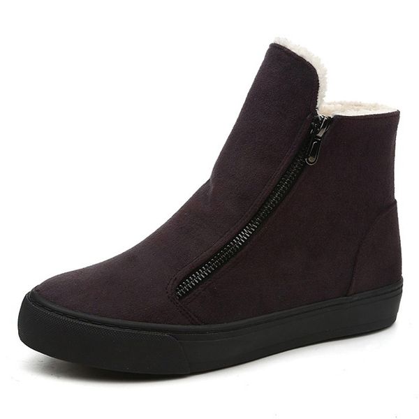 sole women's winter zip warm short plush ladies ankle boots platform woman red flat shoes female footwear snow botas mujer 2020, Black
sole women's winter zip warm short plush ladies ankle boots platform woman red flat shoes female footwear snow botas mujer 2020, Black