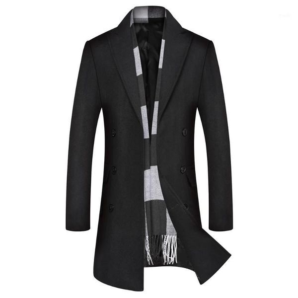 men's wool & blends winter men's woolen overcoat, overcoat mens coats and jackets men coat overcoat1, Black
men's wool & blends winter men's woolen overcoat, overcoat mens coats and jackets men coat overcoat1, Black