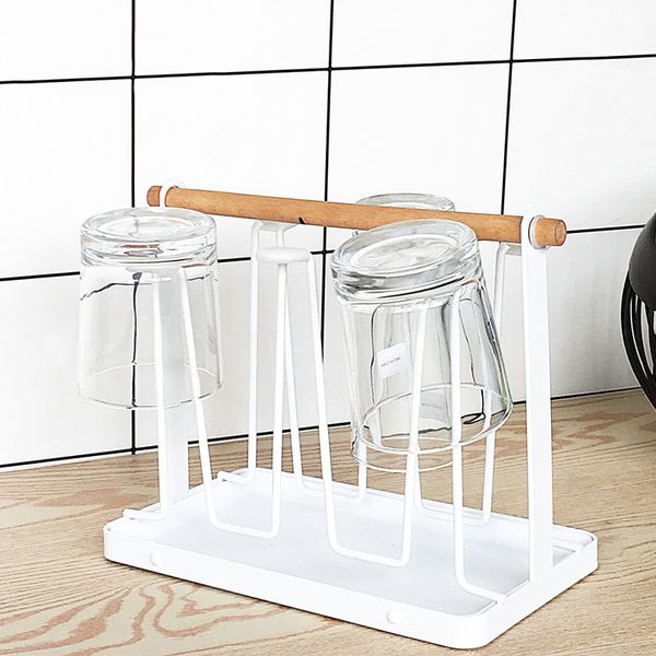 drain cup holder household cup storage rack with tray glass cup
drain cup holder household cup storage rack with tray glass cup
