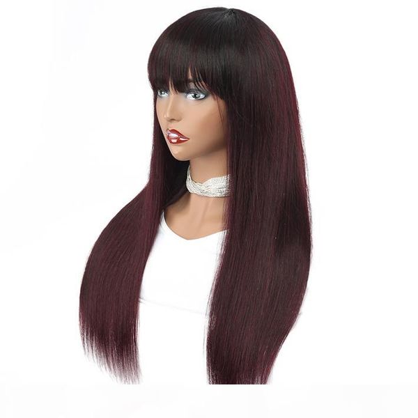 1b 99j ombre парики burgundy straight человеческие сырые волос remy индейца glueless парик с передним банг для чернокожих женщин вина красно, Black;brown
1b 99j ombre парики burgundy straight человеческие сырые волос remy индейца glueless парик с передним банг для чернокожих женщин вина красно, Black;brown
