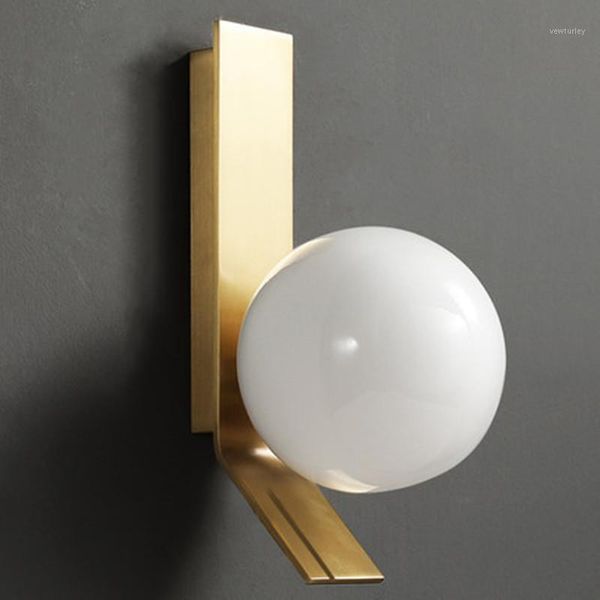 wall lamp creative copper sconce light fixture decoration glass ball home indoor modern lighting bedroom/living room1
wall lamp creative copper sconce light fixture decoration glass ball home indoor modern lighting bedroom/living room1