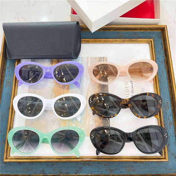 2022 factory wholesale fashion show oval cat's eye rivet sunglasses and the same, White;black
2022 factory wholesale fashion show oval cat's eye rivet sunglasses and the same, White;black