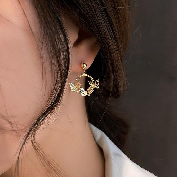 hoop & huggie fairy tale gold color metal butterfly earring for women 2021 floral hollow alloy multi butterflies earrings bijoux femme, Golden;silver
hoop & huggie fairy tale gold color metal butterfly earring for women 2021 floral hollow alloy multi butterflies earrings bijoux femme, Golden;silver