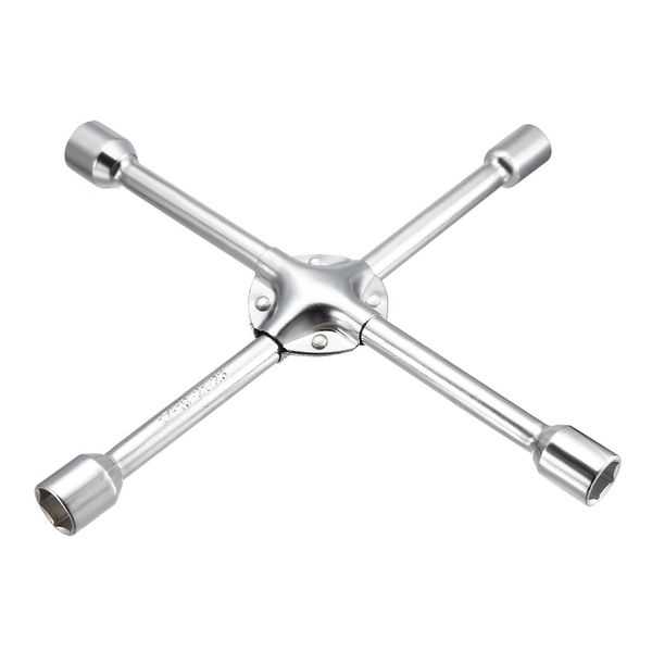 uxcell lug wrench - 14-inch universal 4-way cross spanner with 17mm 19mm 21mm 23mm standard sockets for car tire repair
uxcell lug wrench - 14-inch universal 4-way cross spanner with 17mm 19mm 21mm 23mm standard sockets for car tire repair