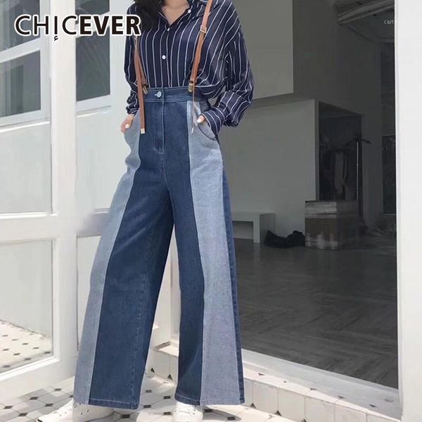 women's jeans hit color denim overalls for women wide leg pants high waist casual loose trouser autumn fashion clothing1, Blue
women's jeans hit color denim overalls for women wide leg pants high waist casual loose trouser autumn fashion clothing1, Blue