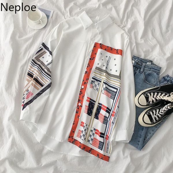 neploe печати рубашки женщин корейской однобортный с длинным рукавом дамы blusa весна 2020 мода повседневная женщины блузка топы 1b133, White
neploe печати рубашки женщин корейской однобортный с длинным рукавом дамы blusa весна 2020 мода повседневная женщины блузка топы 1b133, White