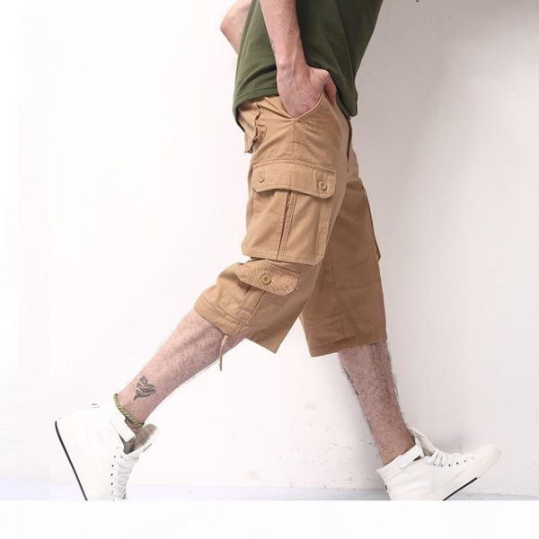 2018 new mens summer army cargo 3 4 three quarter pants cotton multi pockets tactical camo casual men jogger short, White;black
2018 new mens summer army cargo 3 4 three quarter pants cotton multi pockets tactical camo casual men jogger short, White;black