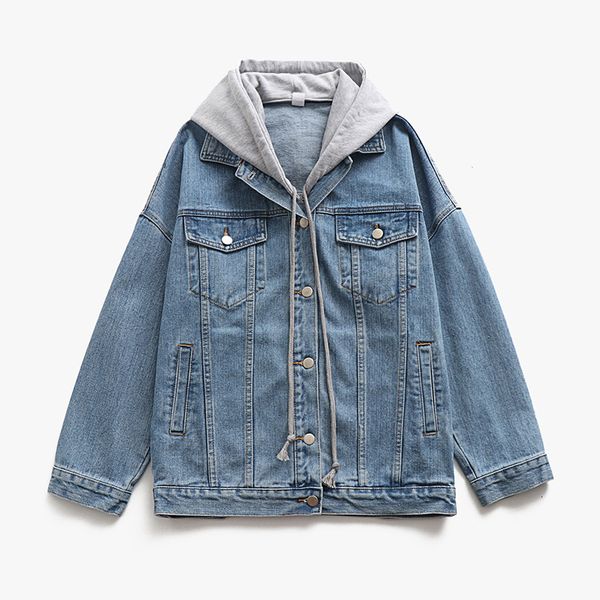 spring autumn hooded jeans jackets women 2021 oversized casual women coats female fashion outwear hoodies denim jackets feminina, Black;brown
spring autumn hooded jeans jackets women 2021 oversized casual women coats female fashion outwear hoodies denim jackets feminina, Black;brown