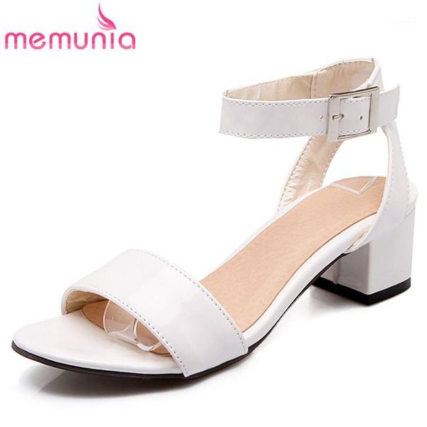 dress shoes memunia 2021 classic summer women sandals thick med heels pu patent leather wedding party causal simple woman1, Black
dress shoes memunia 2021 classic summer women sandals thick med heels pu patent leather wedding party causal simple woman1, Black