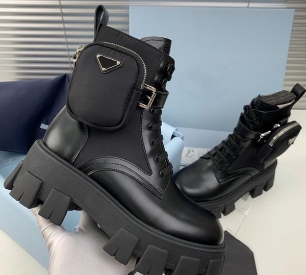 european station 2020 new pocket strap thick-soled martin boots trendy women autumn and winter luxury designer platform leather ankle boot, Black
european station 2020 new pocket strap thick-soled martin boots trendy women autumn and winter luxury designer platform leather ankle boot, Black