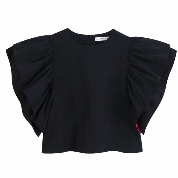 autumn women o neck flare sleeve casual loose blouses ladies stacked ruffles smock shirts black color chemise lj200812, White
autumn women o neck flare sleeve casual loose blouses ladies stacked ruffles smock shirts black color chemise lj200812, White