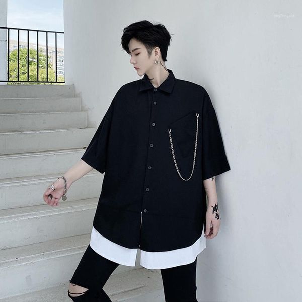 summer fashion trends 2020 men fake 2 pieces shirt short sleeve button casual dress shirt blouse cardigan camisa masculina ml xl1, White;black
summer fashion trends 2020 men fake 2 pieces shirt short sleeve button casual dress shirt blouse cardigan camisa masculina ml xl1, White;black