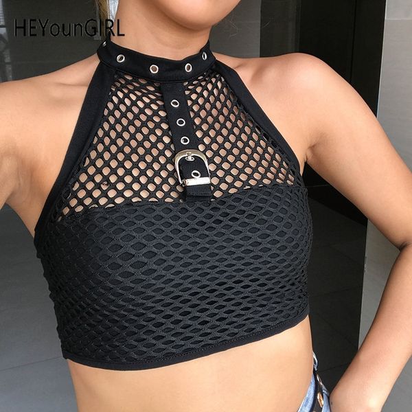 heyoungirl backless women tank sleeveless halter black mesh crop tees shirt cotton fitness harajuku cropped woman y200422, White
heyoungirl backless women tank sleeveless halter black mesh crop tees shirt cotton fitness harajuku cropped woman y200422, White