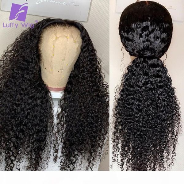 curly 13x4 lace front wig glueless brazilian remy hair lace frontal human hair wigs pre plucked natural black for women luffy, Black;brown
curly 13x4 lace front wig glueless brazilian remy hair lace frontal human hair wigs pre plucked natural black for women luffy, Black;brown