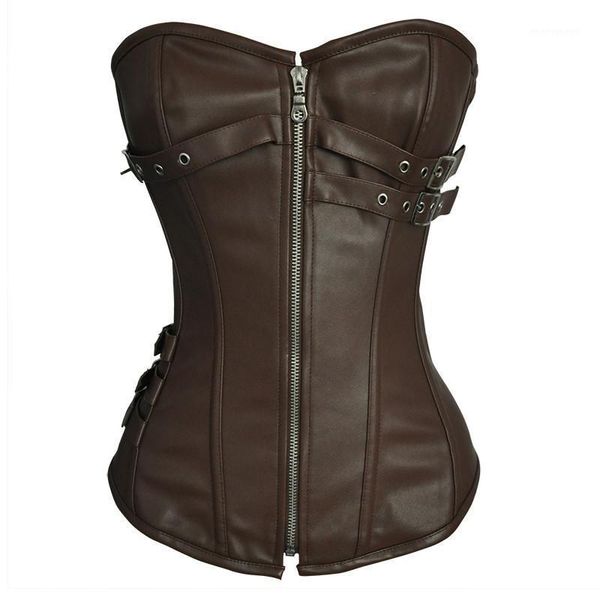 bustiers & corsets s-6xl women vintage steampunk corset steel buckle faux leather zipper overbust lace up bustier corselet espartilhos1, Black;white
bustiers & corsets s-6xl women vintage steampunk corset steel buckle faux leather zipper overbust lace up bustier corselet espartilhos1, Black;white