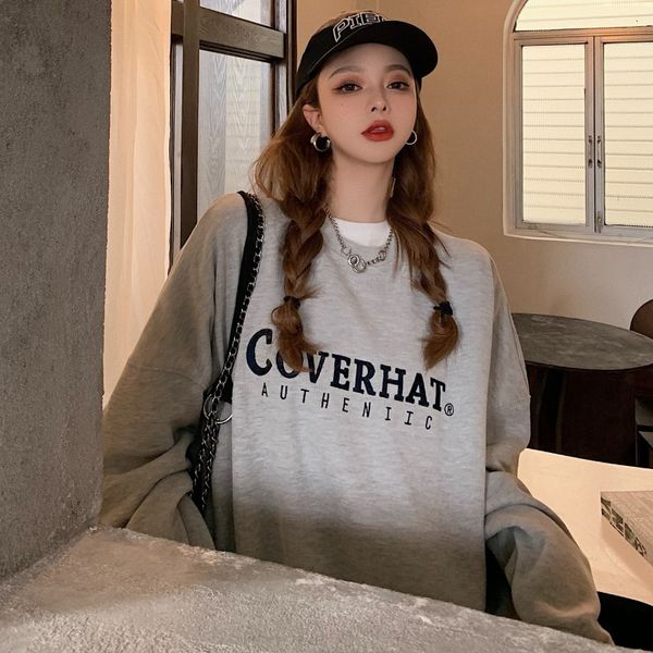 autumn 2020 new loose medium length round neck pullover sweater korean letter long sleeve coat women's fashion
autumn 2020 new loose medium length round neck pullover sweater korean letter long sleeve coat women's fashion