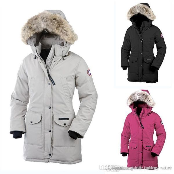 2020 women canada outdoors fur down jacket hiver thick warm windproof goose down coat thicken fourrure hooded jacket dhl ing, Black
2020 women canada outdoors fur down jacket hiver thick warm windproof goose down coat thicken fourrure hooded jacket dhl ing, Black