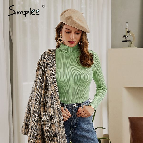 simplee casual solid turtleneck women sweater striped long sleeve slim pale green sweater feminine warm autumn winter sweater 201007, White;black
simplee casual solid turtleneck women sweater striped long sleeve slim pale green sweater feminine warm autumn winter sweater 201007, White;black