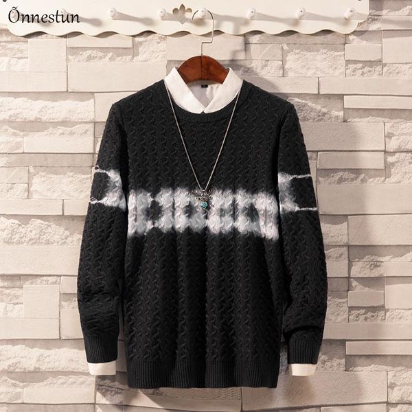 men's sweaters onnestun sweater men autumn winter elasticity knitted pullover casual harajuku round neck warm jacquard, White;black
men's sweaters onnestun sweater men autumn winter elasticity knitted pullover casual harajuku round neck warm jacquard, White;black