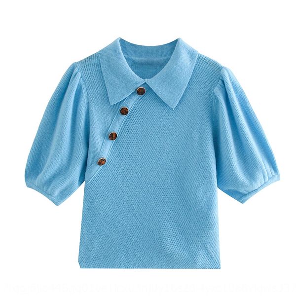 q5287 women's fashion 2020 summer new blue lapel diagonal button bubble sleeve for women q5287 women's fashion 2020 summer sweater, White;black
q5287 women's fashion 2020 summer new blue lapel diagonal button bubble sleeve for women q5287 women's fashion 2020 summer sweater, White;black