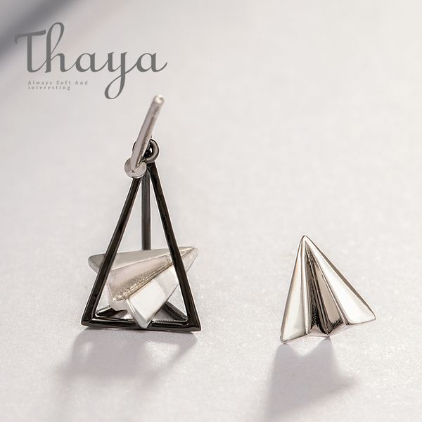thaya paper airplane earrings triangular s925 silver ear stud for women simple elegant dream simple jewelry personalized 220211, Golden;silver
thaya paper airplane earrings triangular s925 silver ear stud for women simple elegant dream simple jewelry personalized 220211, Golden;silver