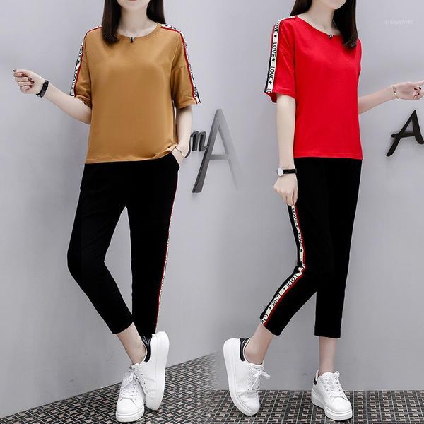 running sets summer women sportswear tracksuit short sleeve tshirt sweatshirt+pant jogger fitness oufit casual workout set sport suit1, Black;blue
running sets summer women sportswear tracksuit short sleeve tshirt sweatshirt+pant jogger fitness oufit casual workout set sport suit1, Black;blue
