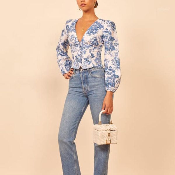 women's blouses & shirts summer women's shirt casual flower print v-neck long-sleeved shirt1, White
women's blouses & shirts summer women's shirt casual flower print v-neck long-sleeved shirt1, White