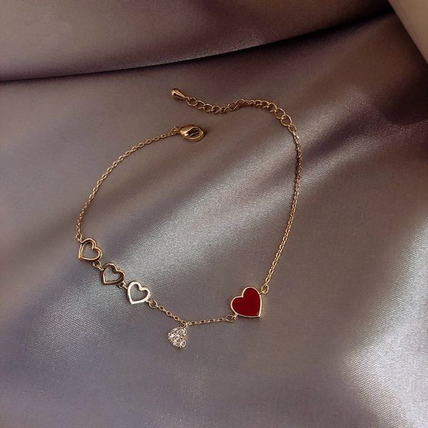 real gold plated red peach heart love women ins minority design bracelet braceletnational braceletjewelry girl fresh korean bracelet fashion, Golden;silver
real gold plated red peach heart love women ins minority design bracelet braceletnational braceletjewelry girl fresh korean bracelet fashion, Golden;silver