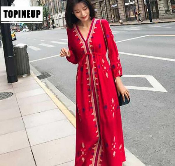 women summer retro new bohemian embroidery holiday cotton and linen sea dress sundress female red ethnic dress1, Black;gray
women summer retro new bohemian embroidery holiday cotton and linen sea dress sundress female red ethnic dress1, Black;gray