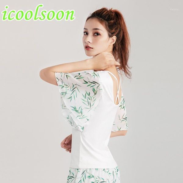 icoolsoon sports suit women summer thin fitness running yoga lotus leaf sleeve two 2 piece set leggings gym clothing workout1, White;red
icoolsoon sports suit women summer thin fitness running yoga lotus leaf sleeve two 2 piece set leggings gym clothing workout1, White;red