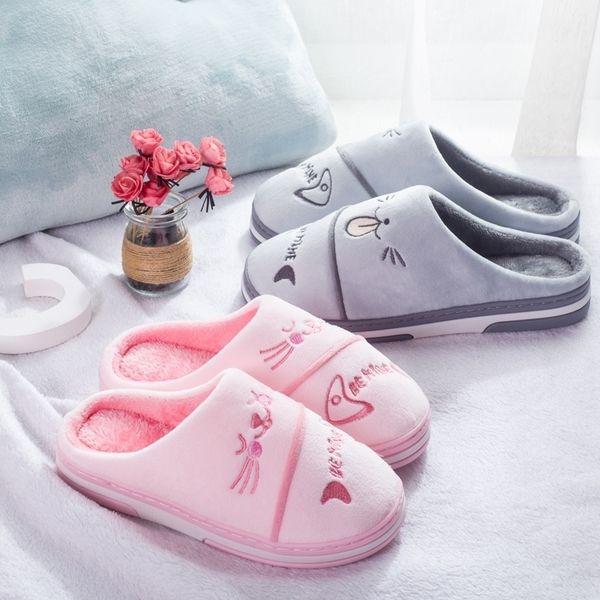 cute winter home slippers for couple casual cartoon cat soft fluffy flat shoes plus size slip on indoor slippers women mt020 y200106, Black
cute winter home slippers for couple casual cartoon cat soft fluffy flat shoes plus size slip on indoor slippers women mt020 y200106, Black