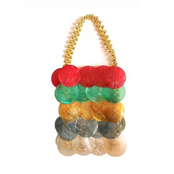 shell shrimp plate electroplated beads handmade beaded woven seaside holiday portable diagonal bag
shell shrimp plate electroplated beads handmade beaded woven seaside holiday portable diagonal bag