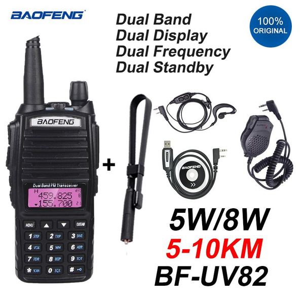 walkie talkie baofeng uv82 walkie-talkie powerful 5/8w 10km 2way radio dual band long range handheld transceiver bf uv-82 vhf uhf radios 202
walkie talkie baofeng uv82 walkie-talkie powerful 5/8w 10km 2way radio dual band long range handheld transceiver bf uv-82 vhf uhf radios 202