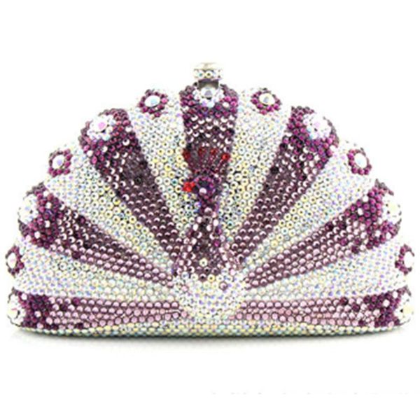 hollow out purple evening bags crystal diamond hard case clutch handbag purse for women metal clutcheses with detachable chain
hollow out purple evening bags crystal diamond hard case clutch handbag purse for women metal clutcheses with detachable chain