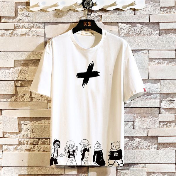 2021 new men's short-sleeve t shirt will see black tshirt superior tees hip hop punk rock fashion printing clothes oversized the neck u, White;black
2021 new men's short-sleeve t shirt will see black tshirt superior tees hip hop punk rock fashion printing clothes oversized the neck u, White;black