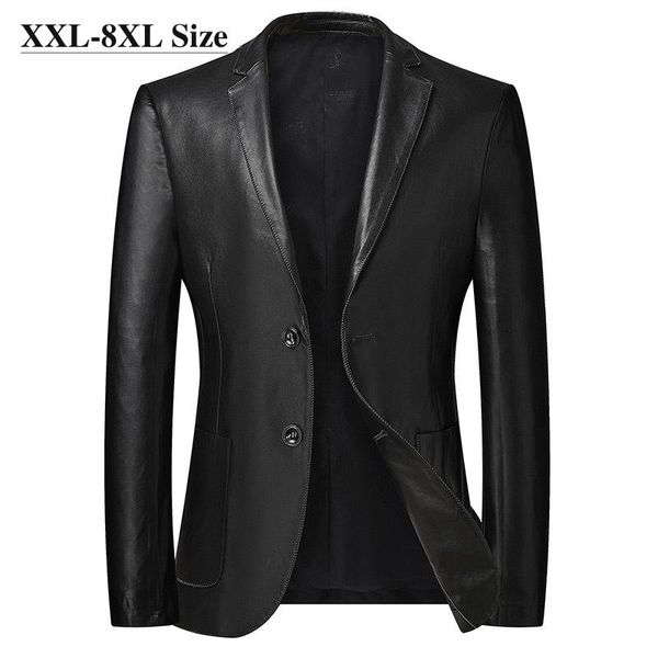 men's fur & faux plus size 6xl 7xl 8xl men's leather suit jacket 2021 autumn classic black business casual loose pu coats male bra
men's fur & faux plus size 6xl 7xl 8xl men's leather suit jacket 2021 autumn classic black business casual loose pu coats male bra