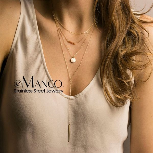 e-manco multi layered choker necklace for women stainless steel necklace women statement pendant necklace jewelry 4 pcs y200323, Silver
e-manco multi layered choker necklace for women stainless steel necklace women statement pendant necklace jewelry 4 pcs y200323, Silver
