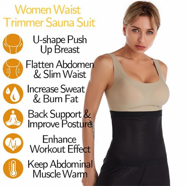 women waist trainer body shaper slimmer tummy control sauna sweat belt corset, Black;gray
women waist trainer body shaper slimmer tummy control sauna sweat belt corset, Black;gray