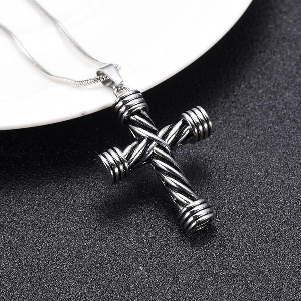 chains ijd10017 studded sash cross cremation jewelry pendant keepsake memorial urn necklace-cross ashes for men, Silver
chains ijd10017 studded sash cross cremation jewelry pendant keepsake memorial urn necklace-cross ashes for men, Silver