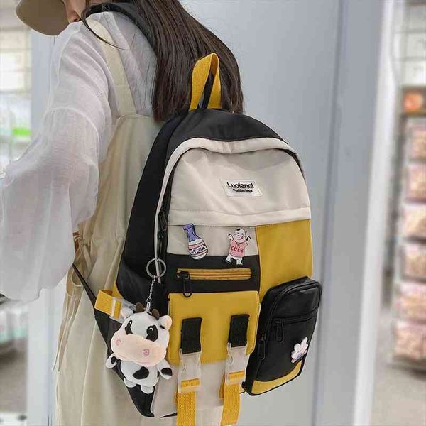 nylon student women backpack kawaii harajuku waterproof school bag pin badge lady cute backpack girl fashion book female bag
nylon student women backpack kawaii harajuku waterproof school bag pin badge lady cute backpack girl fashion book female bag