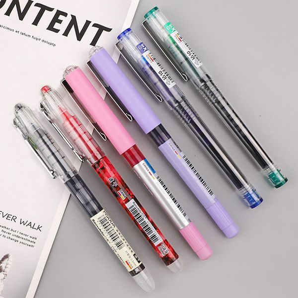 6 pcs/lot Simplicity Color Large Gel Pen Set 0.5mm Quick-drying Straight Pens Highlighter for School Office Writing Stationery
6 pcs/lot Simplicity Color Large Gel Pen Set 0.5mm Quick-drying Straight Pens Highlighter for School Office Writing Stationery